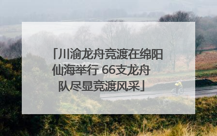 川渝龙舟竞渡在绵阳仙海举行 66支龙舟队尽显竞渡风采
