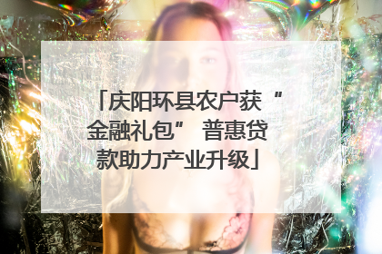 庆阳环县农户获“金融礼包” 普惠贷款助力产业升级