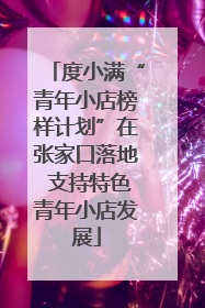 度小满“青年小店榜样计划”在张家口落地 支持特色青年小店发展