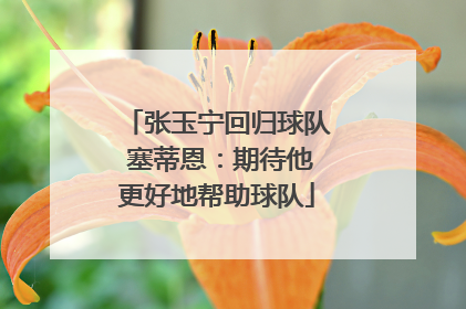 张玉宁回归球队 塞蒂恩：期待他更好地帮助球队