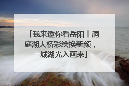 我来邀你看岳阳丨洞庭湖大桥彩绘换新颜，一城湖光入画来