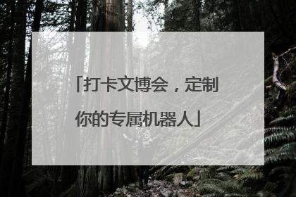 打卡文博会，定制你的专属机器人