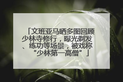 文班亚马晒多图回顾少林寺修行，曝光剃发、练功等场景，被戏称“少林第一高僧”