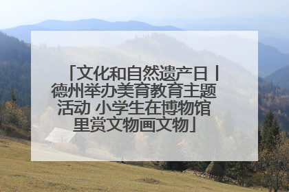 文化和自然遗产日丨德州举办美育教育主题活动 小学生在博物馆里赏文物画文物