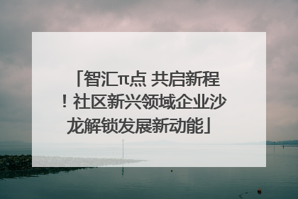 智汇π点 共启新程！社区新兴领域企业沙龙解锁发展新动能