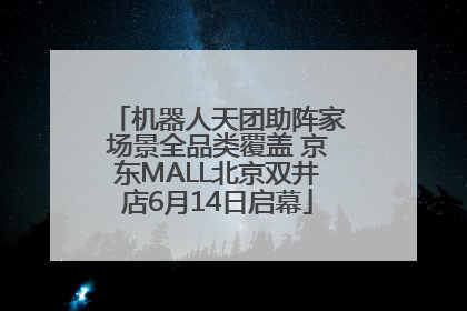 机器人天团助阵家场景全品类覆盖 京东MALL北京双井店6月14日启幕