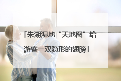 朱湖湿地“天地图”给游客一双隐形的翅膀