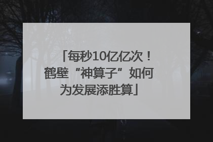 每秒10亿亿次！鹤壁“神算子”如何为发展添胜算