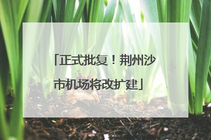 正式批复！荆州沙市机场将改扩建