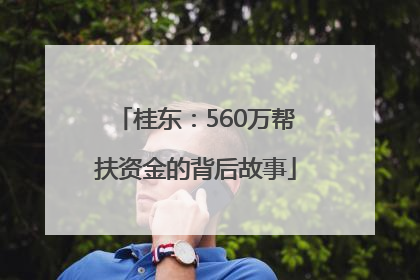 桂东：560万帮扶资金的背后故事