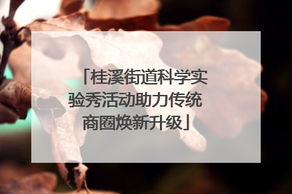 桂溪街道科学实验秀活动助力传统商圈焕新升级