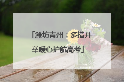 潍坊青州：多措并举暖心护航高考