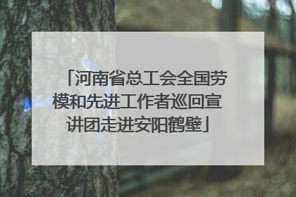 河南省总工会全国劳模和先进工作者巡回宣讲团走进安阳鹤壁