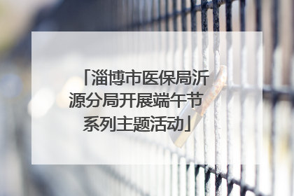 淄博市医保局沂源分局开展端午节系列主题活动