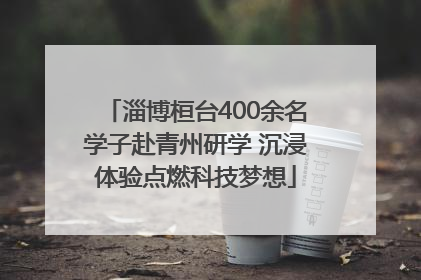 淄博桓台400余名学子赴青州研学 沉浸体验点燃科技梦想