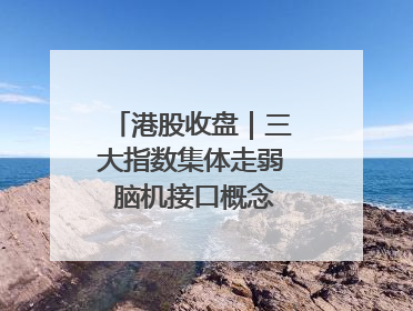 港股收盘｜三大指数集体走弱 脑机接口概念股逆势走强