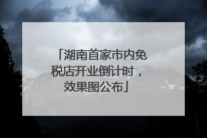 湖南首家市内免税店开业倒计时，效果图公布