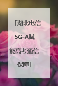 湖北电信5G-A赋能高考通信保障
