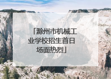 滁州市机械工业学校招生首日场面热烈