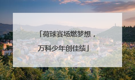 荷球赛场燃梦想，万科少年创佳绩