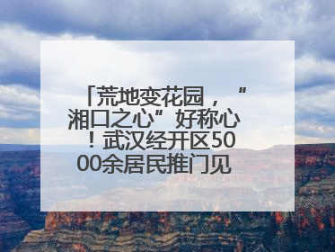 荒地变花园，“湘口之心”好称心！武汉经开区5000余居民推门见绿满眼风景