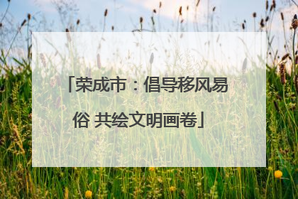 荣成市：倡导移风易俗 共绘文明画卷