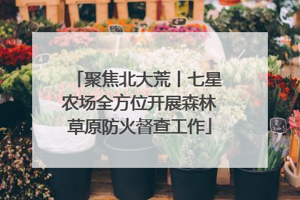 聚焦北大荒丨七星农场全方位开展森林草原防火督查工作