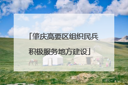 肇庆高要区组织民兵积极服务地方建设