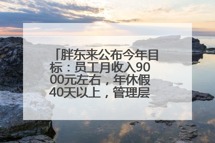 胖东来公布今年目标：员工月收入9000元左右，年休假40天以上，管理层人均分配70万元
