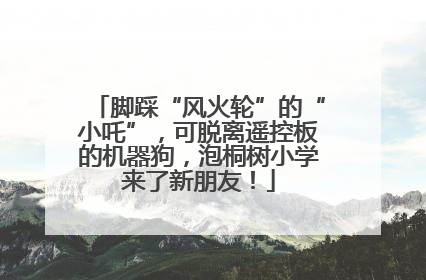 脚踩“风火轮”的“小吒”，可脱离遥控板的机器狗，泡桐树小学来了新朋友！