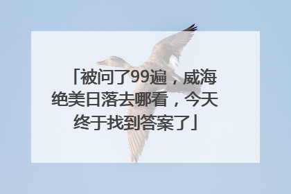 被问了99遍，威海绝美日落去哪看，今天终于找到答案了