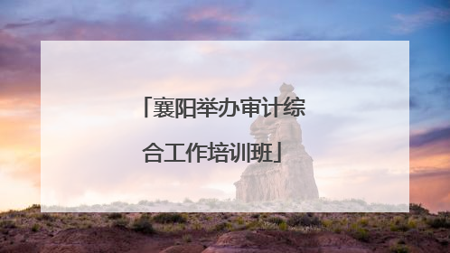 襄阳举办审计综合工作培训班