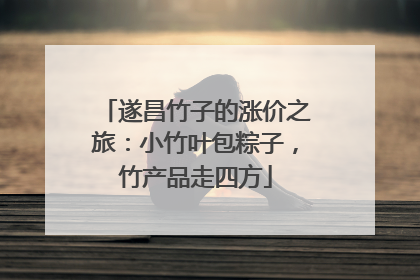 遂昌竹子的涨价之旅：小竹叶包粽子，竹产品走四方