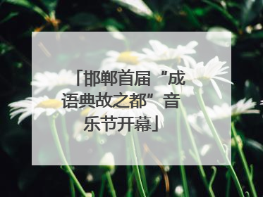 邯郸首届“成语典故之都”音乐节开幕