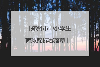 郑州市中小学生荷球锦标赛落幕