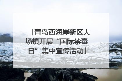 青岛西海岸新区大场镇开展“国际禁毒日”集中宣传活动