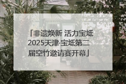 非遗焕新 活力宝坻 2025天津·宝坻第二届空竹邀请赛开幕