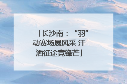 长沙南：“羽”动赛场展风采 汗洒征途竞锋芒