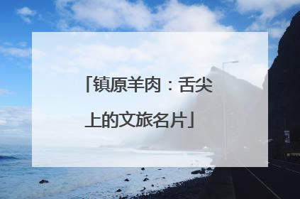 镇原羊肉：舌尖上的文旅名片