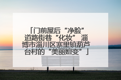 门前屋后“净脸” 道路街巷“化妆” 淄博市淄川区寨里镇葫芦台村的“美丽嬗变”