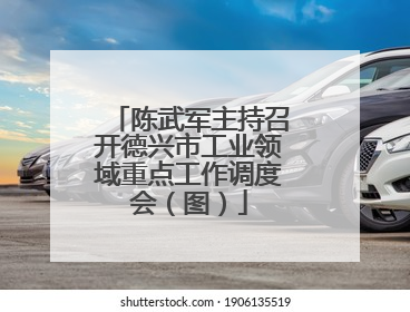 陈武军主持召开德兴市工业领域重点工作调度会（图）
