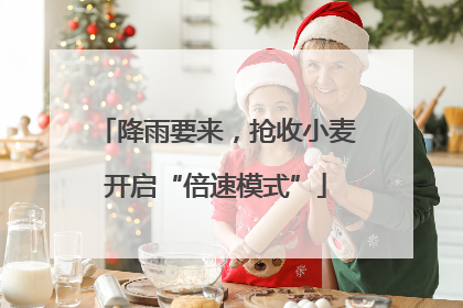 降雨要来，抢收小麦开启“倍速模式”