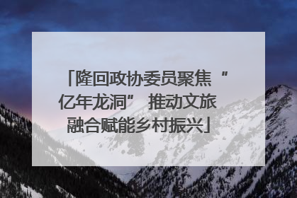 隆回政协委员聚焦“亿年龙洞” 推动文旅融合赋能乡村振兴