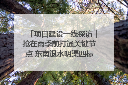 项目建设一线探访｜抢在雨季前打通关键节点 东南退水明渠四标段项目顺利完工