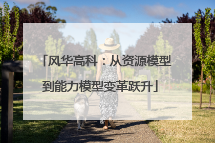 风华高科：从资源模型到能力模型变革跃升