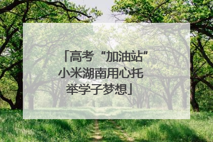 高考“加油站” 小米湖南用心托举学子梦想