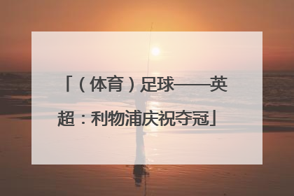 （体育）足球——英超：利物浦庆祝夺冠