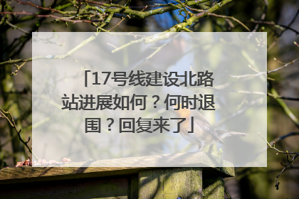 17号线建设北路站进展如何？何时退围？回复来了