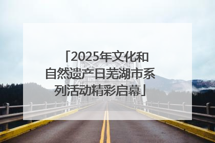 2025年文化和自然遗产日芜湖市系列活动精彩启幕