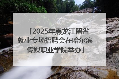 2025年黑龙江留省就业专场招聘会在哈尔滨传媒职业学院举办